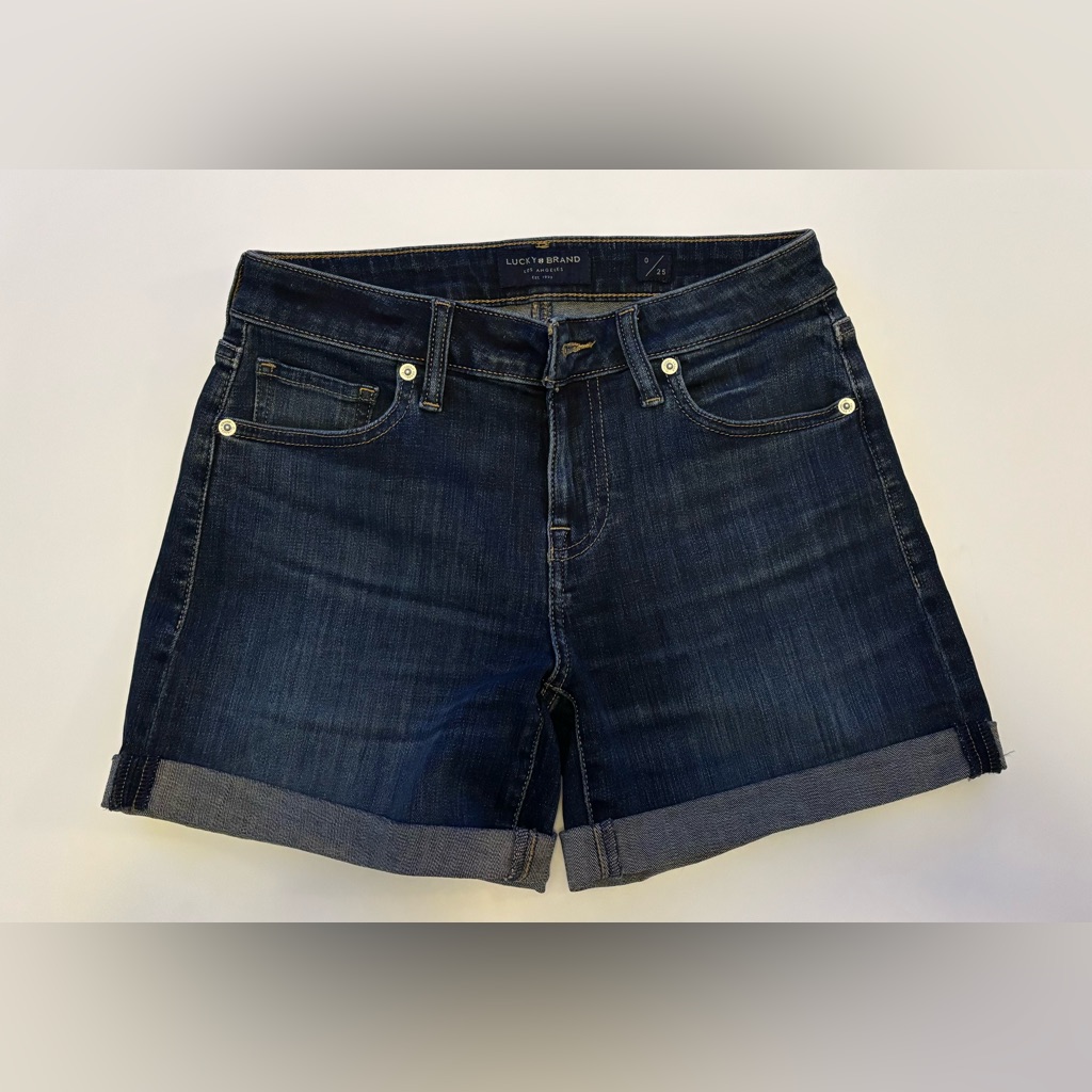 Lucky Brand Ava Roll Up Denim Shorts